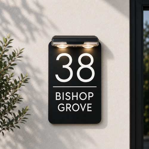 House number plaques - house,