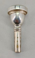 NICE QUALITY MUSICAL INSTRUMENT (TROMBONE ?) SILVER PLATED 12C MOUTHPIECE