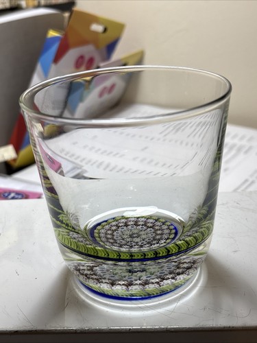 Millefiori paperweight bottom - paperweight,