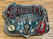 COUNTRY MUSIC BELT BUCKLE