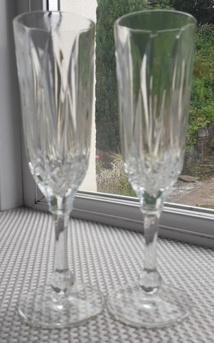 Vtg cristal cut champagne - cristal,