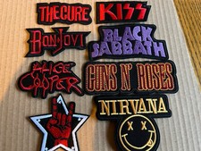 SPECIAL PURCHASE Set Of 8 Iron On Festival Patches  Heavy Metal Punk Bands