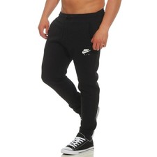 Nike Air Mens Fleece Joggers Tracksuit Bottoms Jogging Sweatpants Black