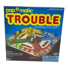 Pop O Matic Trouble Board Game by Hasbro Family Game Night Race Ahead NEW