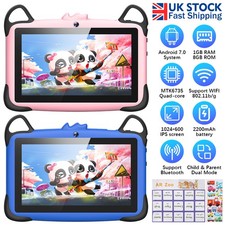 2025 New Kids Tablet 7 Inch, Android 7, 1+16GB Storage, Bundle, WIFI, Free Case