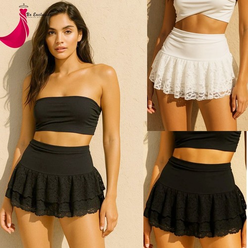 Ladies rara mini skirt frill - ladies,