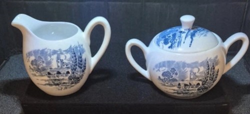 Vintage cream jug sugar bowl - vintage,