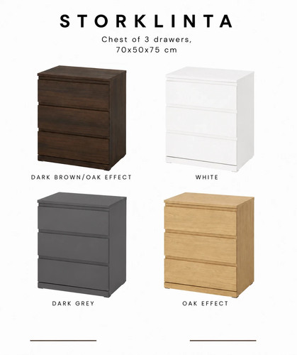 Ikea storklinta drawer chest - storklinta,