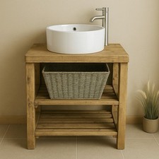 rustic wash stand shelf washstand sink unit hand crafted rustic bathroom