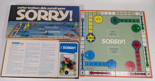 Vintage 1972 sorry board - 1972,