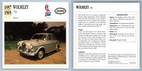 Wolseley 1500 1957 65 - 1500,