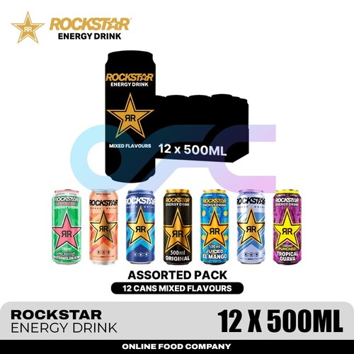Rockstar energy drink assorted - rockstar,
