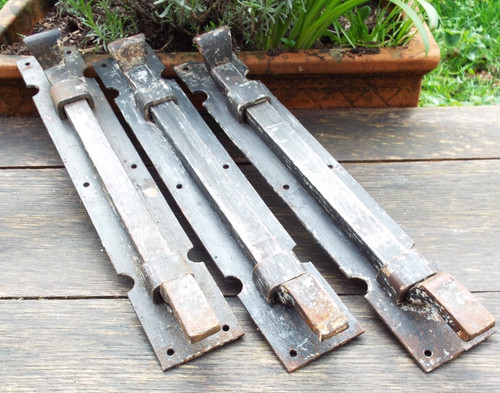 Iron slide bolt large - large, 15"