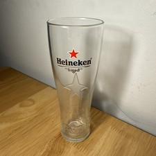 1x Heineken 2/3 Pint Glass Brand Genuine CE Marked Embossed Design Glass