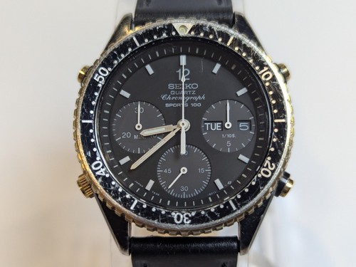 Seiko 7a38 6010 quartz chrono - seiko,