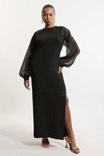 Karen Millen Maxi Dress M in Black RRP £149