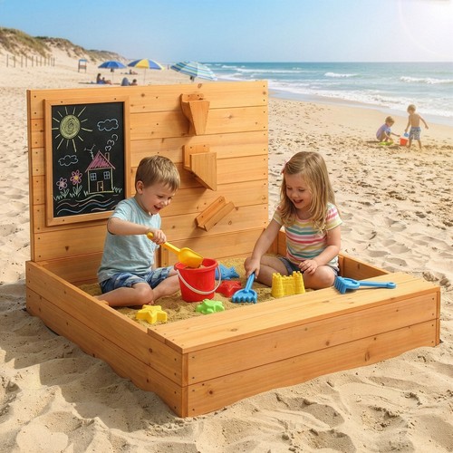 Kids wooden sand pit - kids,