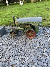 STEAM ENGINE LARGE TIN PLATE ROAD ROLLER ENGINE VINTAGE TOY  1950s
