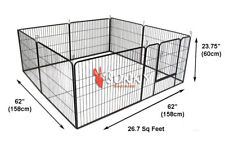 BUNNY BUSINES 8 SIDED HEAVY DUTY PUPPY PLAY PEN WHELPING DOG CAGE FENCE HD01S