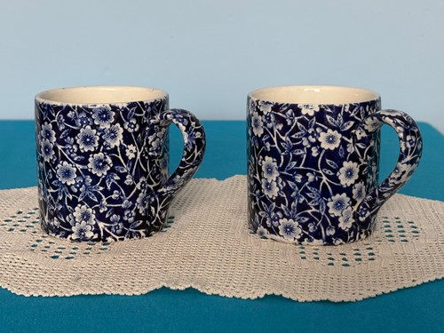 Burleigh blue calico pair - blue, of