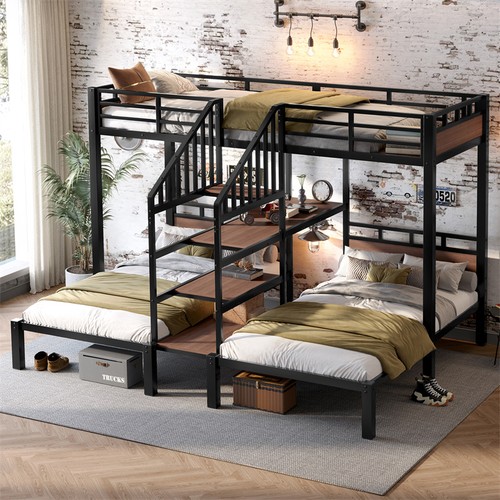 Metal triple bunk - metal,