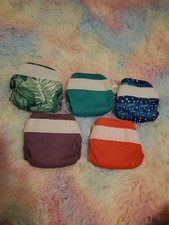 Bumgenius All In One Lot Of 5 cloth Newborn Hook And Loop