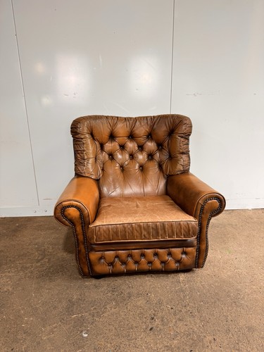 Chesterfield brown leather - brown,