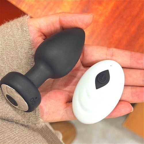Vibrating anal butt plug dildo - vibrating,