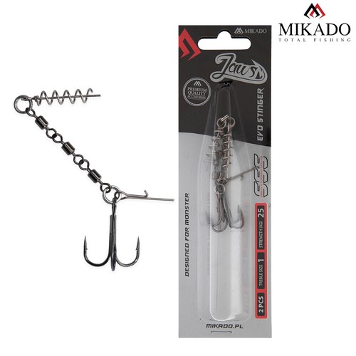 Mikado jaws single treble hook - mikado,