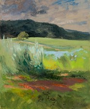 H. JOHN (1888-1973), Taunuslandschaft, 1943, Oil Modern Landscape 1925-1949