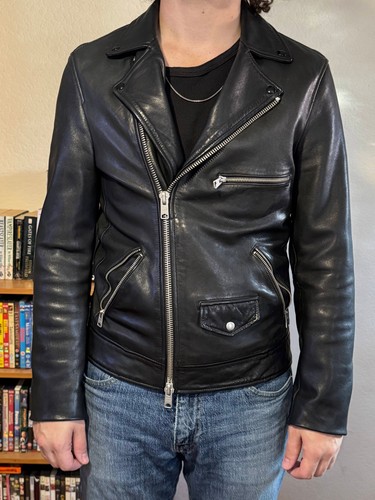 Allsaints biker leather jacket - biker,