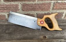 Vintage Tyzack Sons & Turner 10" Steel Backed Tenon Wood Saw 12TPI Old Tool