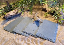 4 x Natural Slate Basking Tile