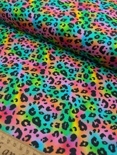 Rainbow Leopard Print 100%