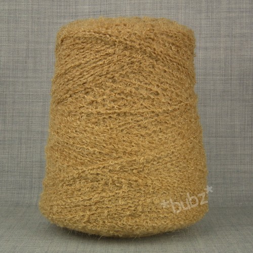 Soft mohair loop yarn caramel - loop,