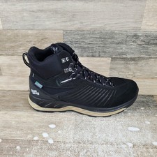 Hanwag Blueridge EcoShell Mens Hiking Shoes Sz 10 Black Lace Up Mid Top Sneakers