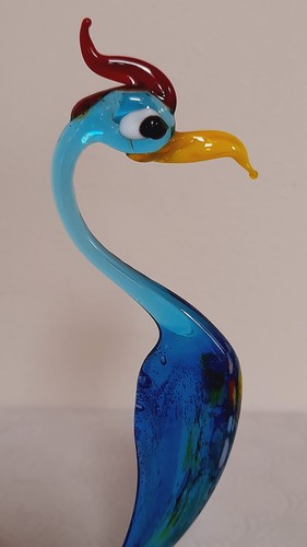 Vintage murano glass bird - vintage,