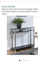 Matrix Black Glass Console