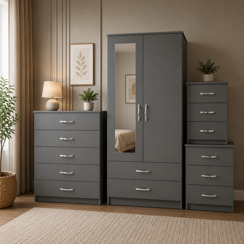 Ready assembled grey door - 2,
