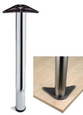BREAKFAST BAR LEG 870MM KITCHEN WORKTOP SUPPORT STAINLESS STEEL ADJUSTABLE