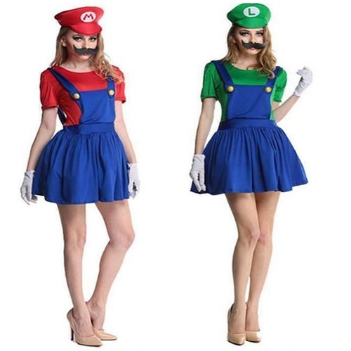 Ladies fancy dress super mario - dress,