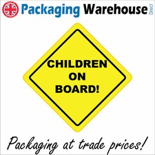 HU350 CHILDREN ON BOARD SIGN