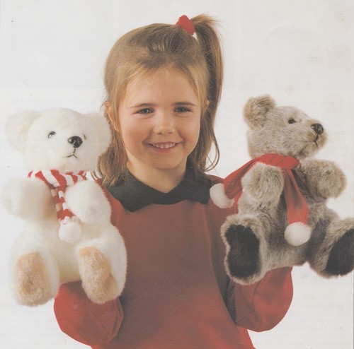 Teddy bear glove puppets - bear, puppets~sue