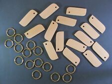 KEYRINGS-BEECH-15 WOOD BLANKS-PYROGRAPHY-laser-HAND MADE-£6.95 FOR 15-POST FREE