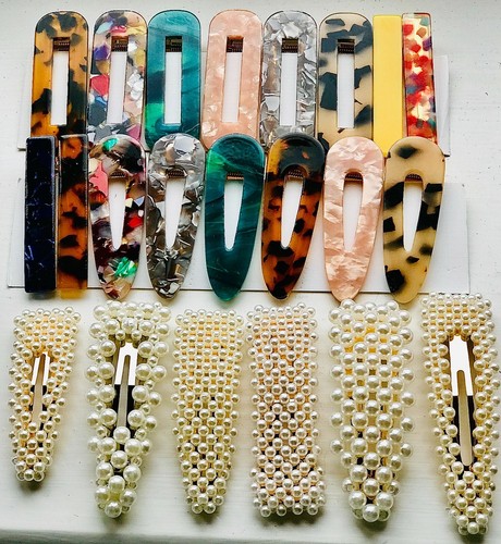 Women girls pearl hair slide - pearl,