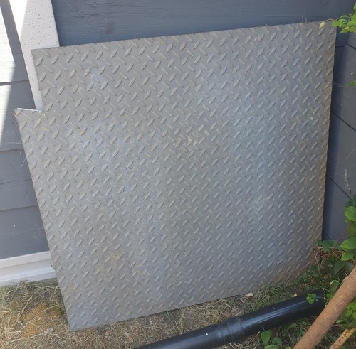 Steel checker plate - 1x,