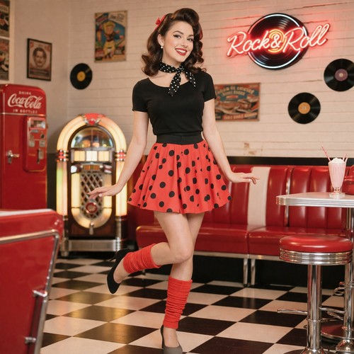 Girls polka dot skirt - dot,