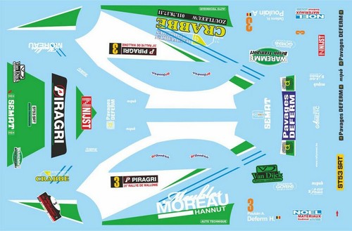 Decals subaru impreza wrc - 1/43,