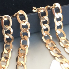 HEAVY 9ct SOLID GOLD CURB