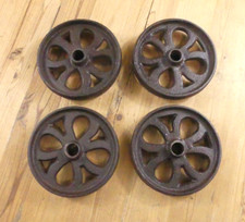 4 Cast Iron Wheels Cart